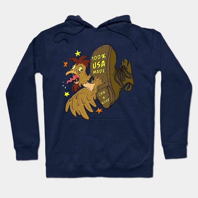 USA Chicken Kicker Hoodie by Twinegar45